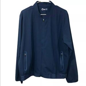 ZYIA Chill Note Jacket Womens XL teal blue green Full zip Lightweight